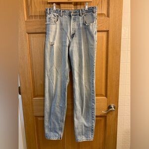 Vintage Bill Blass Denim Jeans Men’s 34X34 Distressed Destroyed Stained From Use